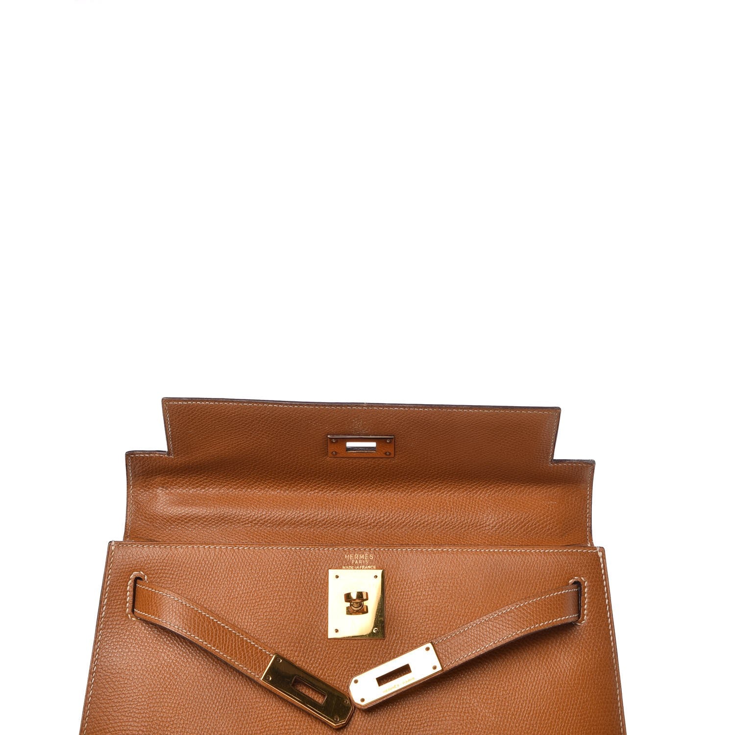 Hermes Courchevel Kelly Sellier 28 Gold 42 of 50