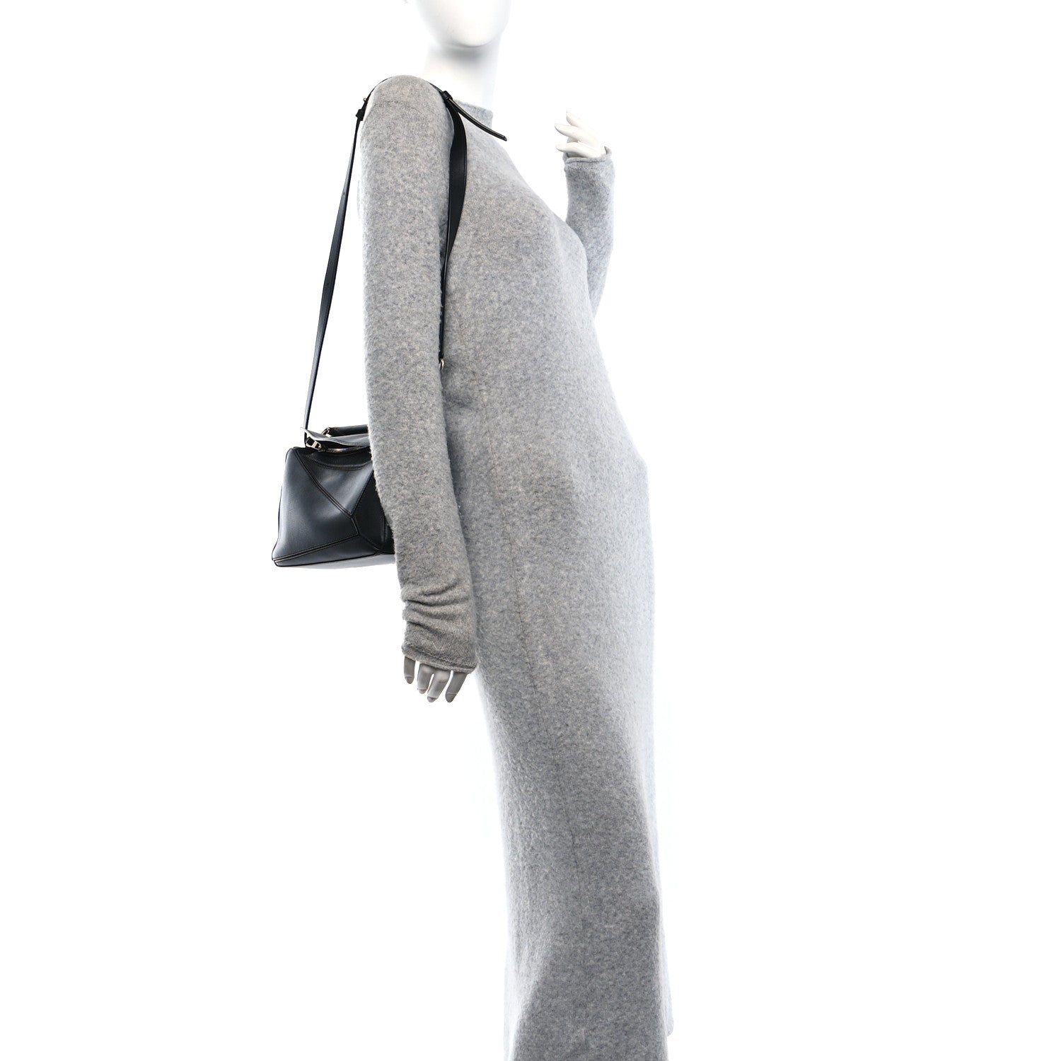 Loewe Calfskin Small Puzzle Bag Black 2 of 11