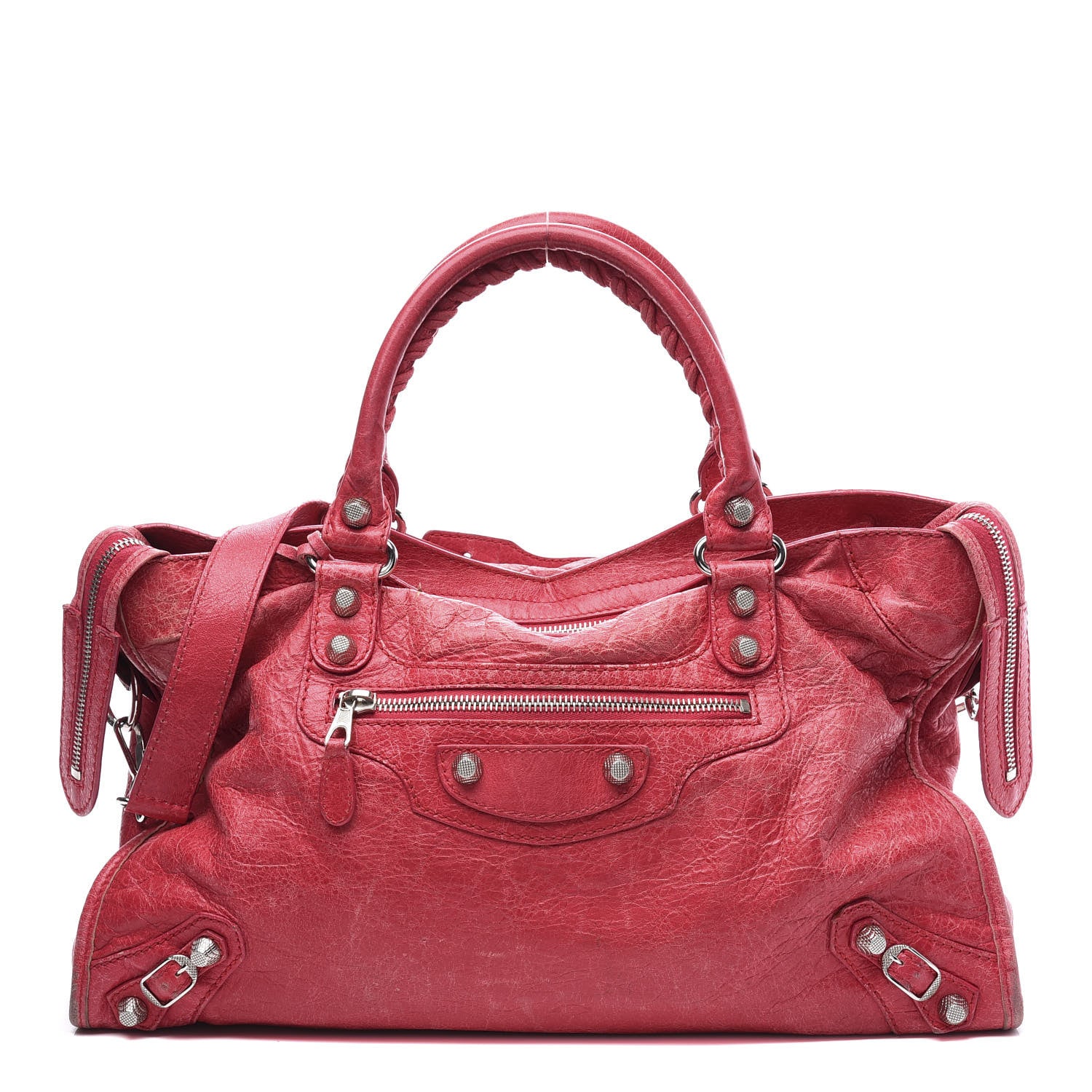 Balenciaga Agneau Giant 12 Silver Hardware City Rose Thulian 1 of 9