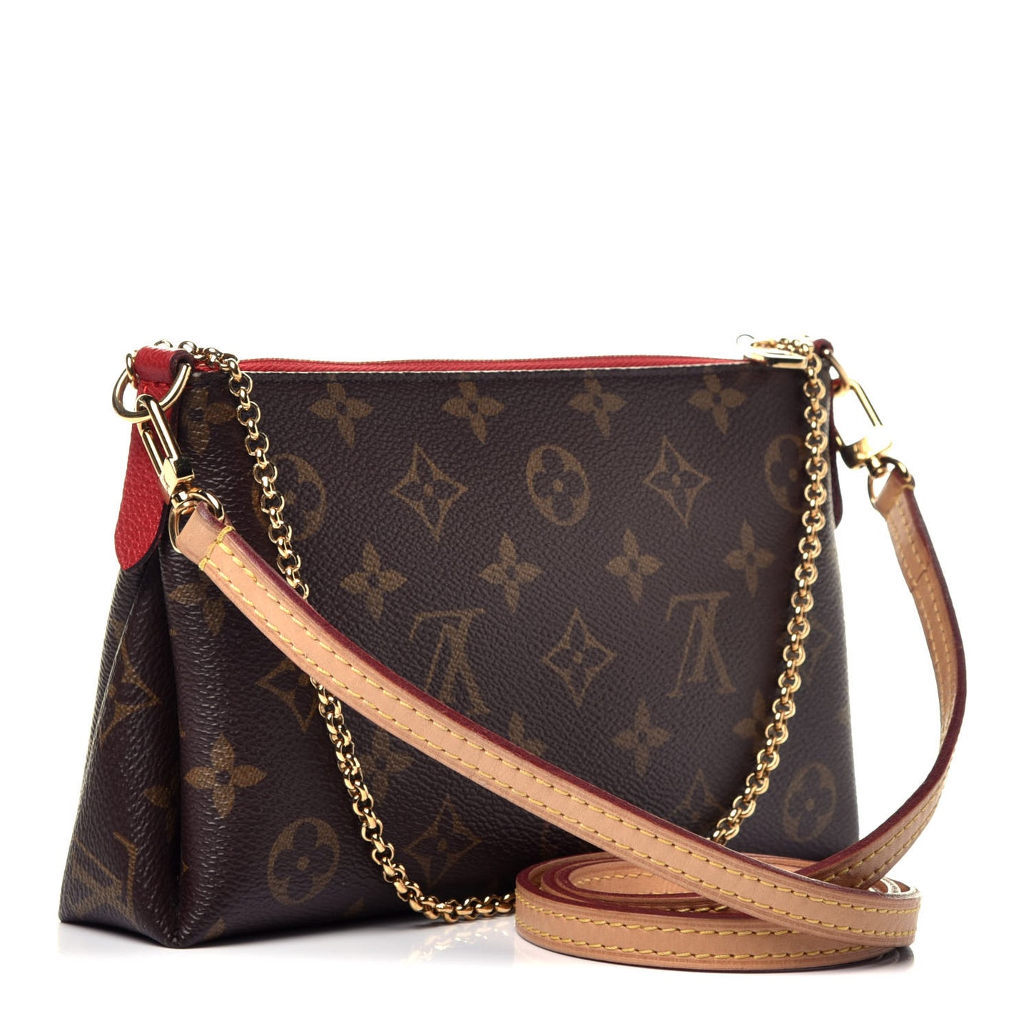 Monogram Pallas Clutch Cherry