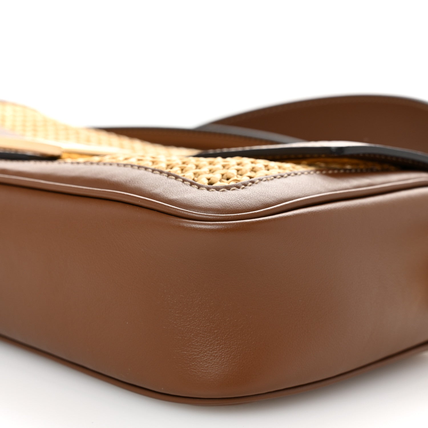 Fendi Macrame Crochet Baguette Natural Gianduia 11 of 11