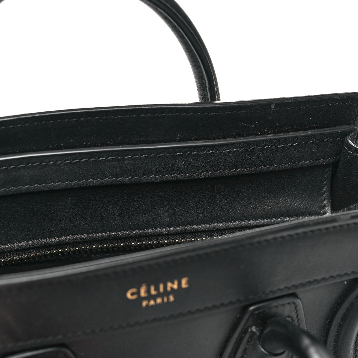 Celine Smooth Calfskin Nano Luggage Black 12 of 12