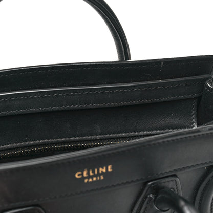 Celine Smooth Calfskin Nano Luggage Black 12 of 12