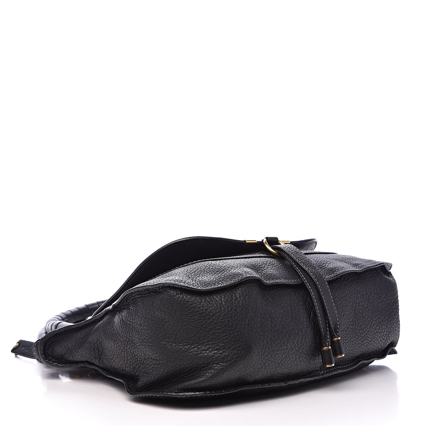 Calfskin Medium Marcie Satchel Black