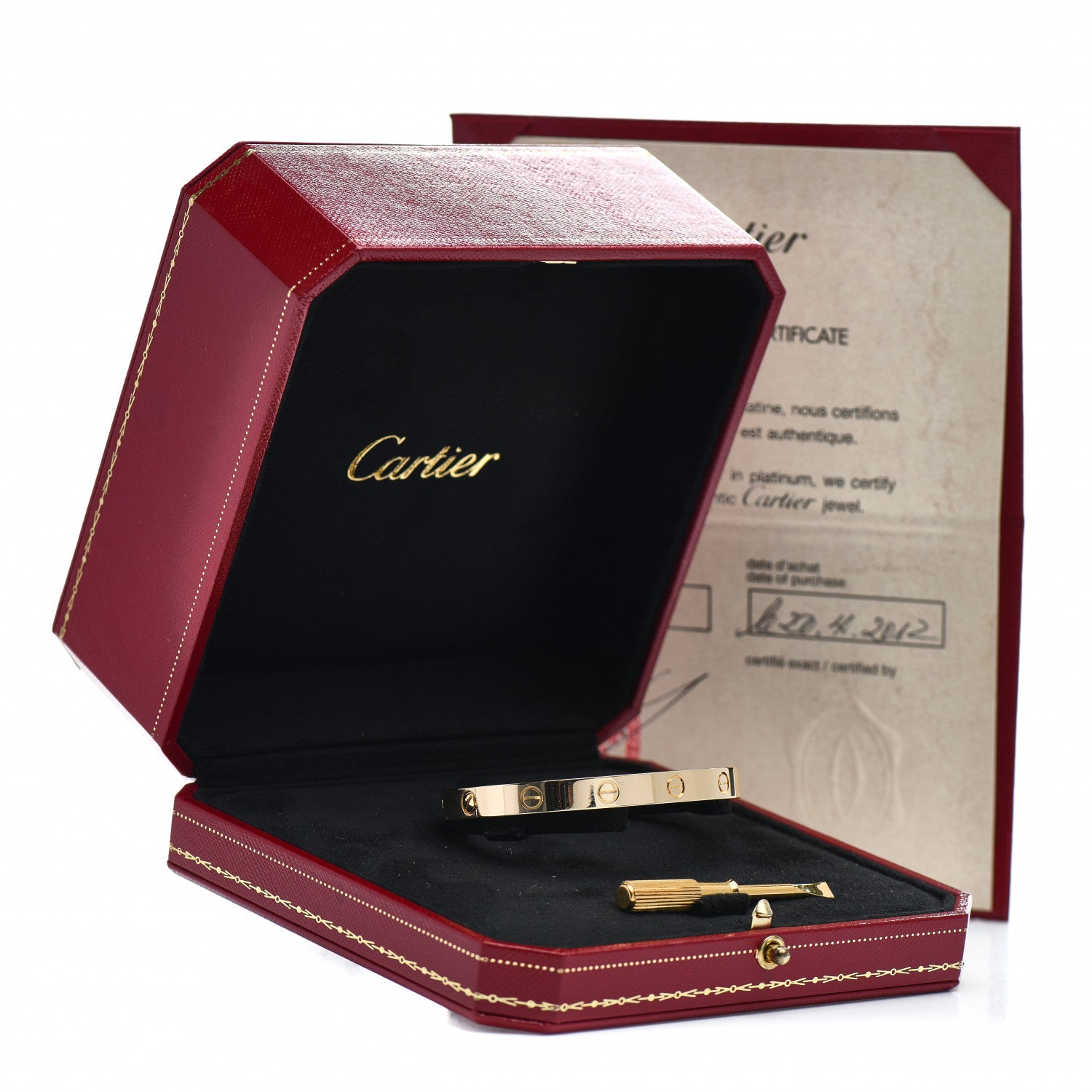 Cartier 18K Yellow Gold LOVE Bracelet 17 5 of 5