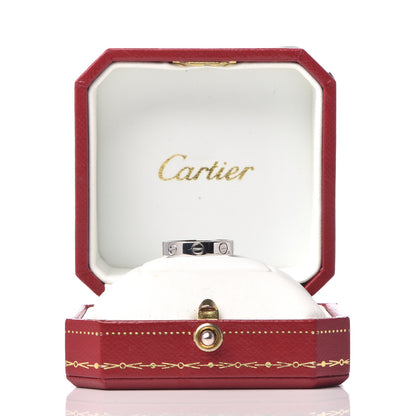Cartier 18K White Gold 3.5mm LOVE Wedding Band Ring 47 4 6 of 6