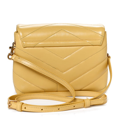 Saint Laurent Calfskin Y Quilted Monogram Toy Loulou Crossbody Bag Sunflower 3 of 11