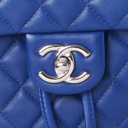 Chanel Lambskin Quilted Small Urban Spirit Backpack Blue 7 of 9