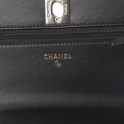 Chanel Lambskin Quilted Trendy CC Wallet On Chain WOC Black 10 of 13