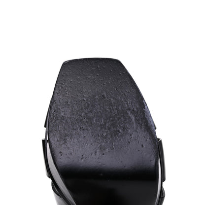 Saint Laurent Patent Tribute 105 Platform Sandals 40 Black 10 of 14