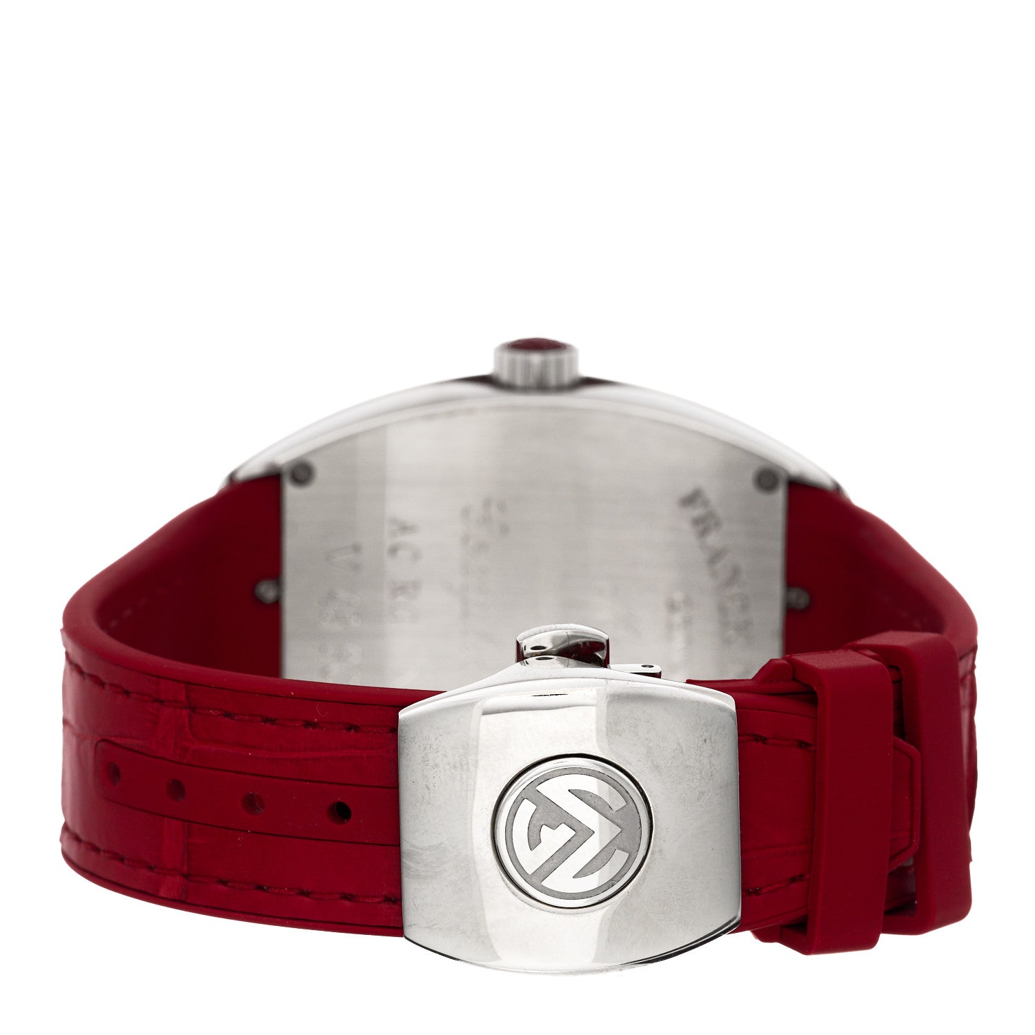 Franck Muller Stainless Steel Alligator 45mm Vanguard Automatic Watch Red V45SCDT 3 of 5