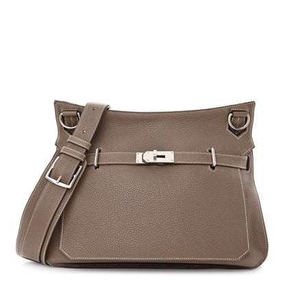 Hermes Taurillon Clemence Jypsiere 37 Etoupe 1 of 30