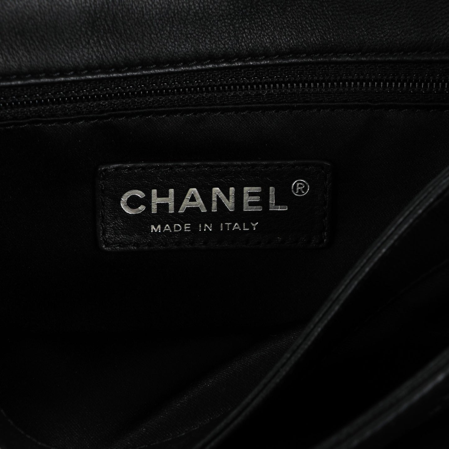 Lambskin Ultimate Stitch Flap Black