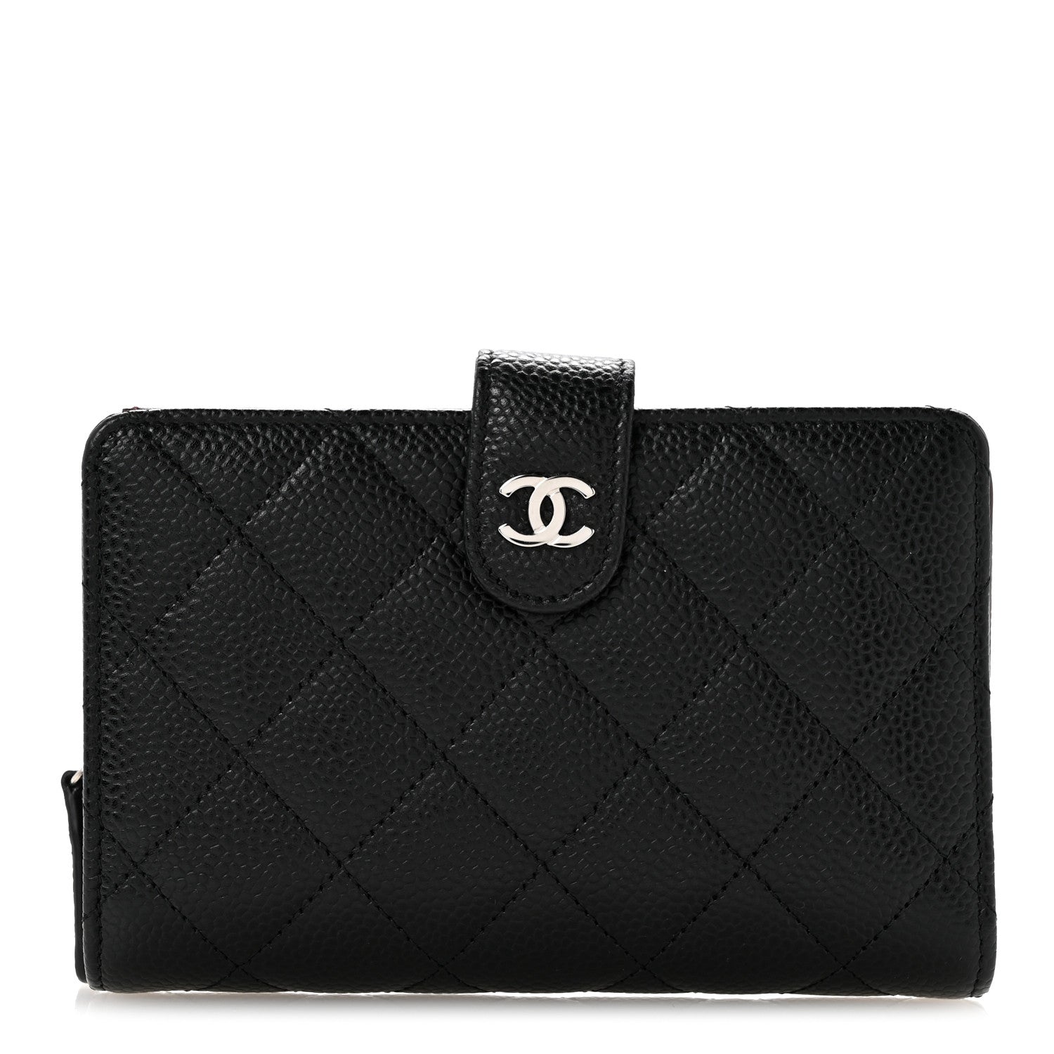 Chanel Caviar Quilted CC French Wallet Black 1 of 10