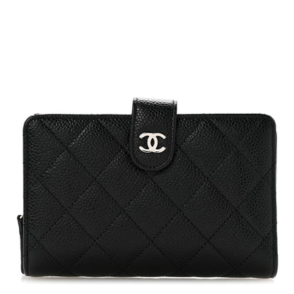 Chanel Caviar Quilted CC French Wallet Black 1 of 10
