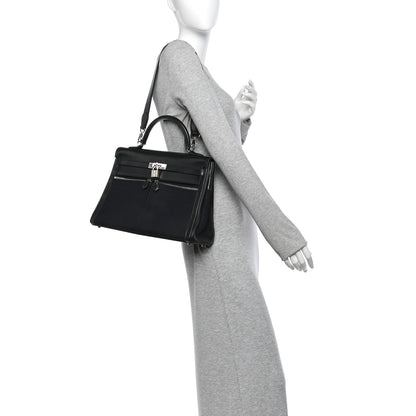 Hermes Box Toile Lakis Kelly 35 Black 2 of 10