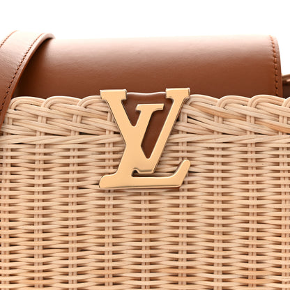 Louis Vuitton Rattan Calfskin Capucines BB Tan 8 of 10