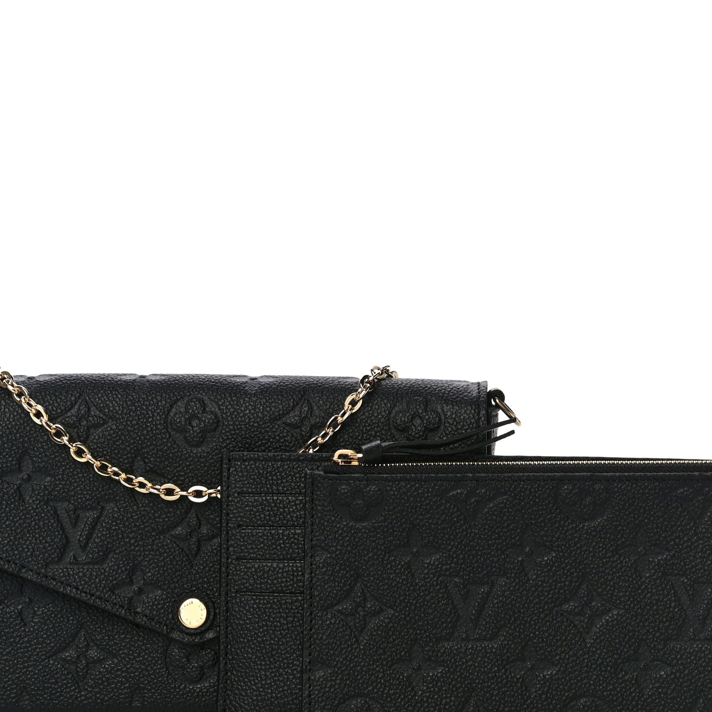 Empreinte Pochette Felicie Chain Wallet Black