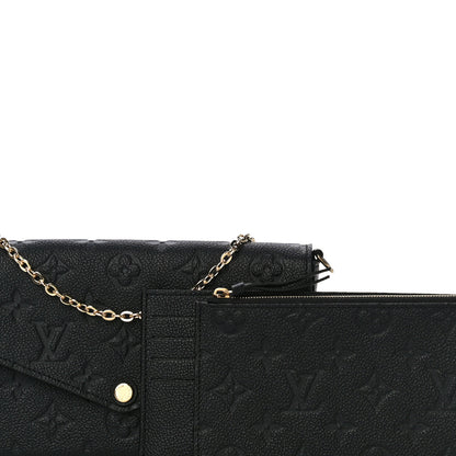 Louis Vuitton Empreinte Pochette Felicie Chain Wallet Black 8 of 10