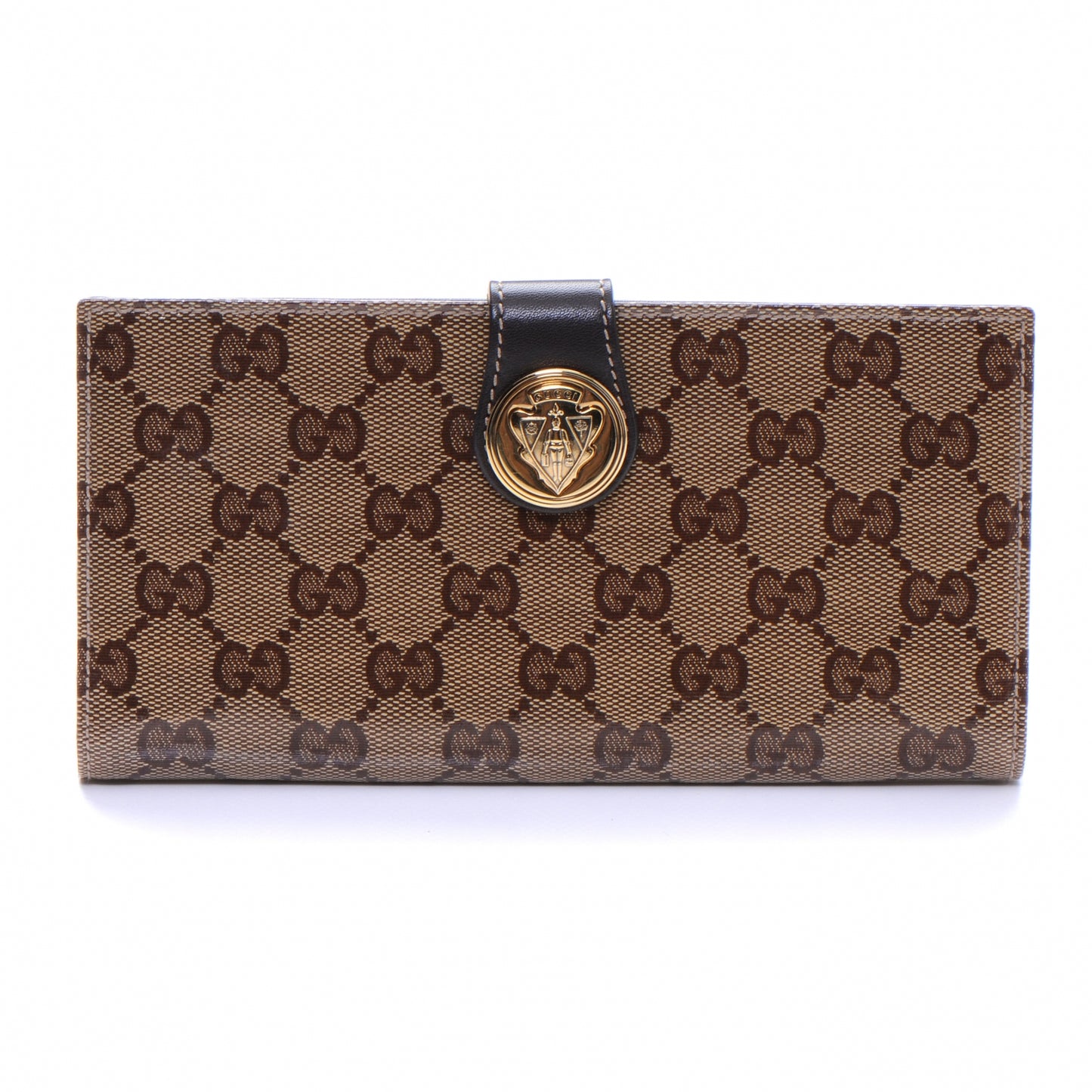 Crystal Monogram Hysteria Continental Wallet Brown