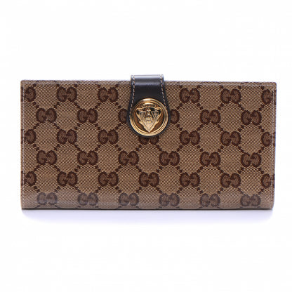 Gucci Crystal Monogram Hysteria Continental Wallet Brown 1 of 9
