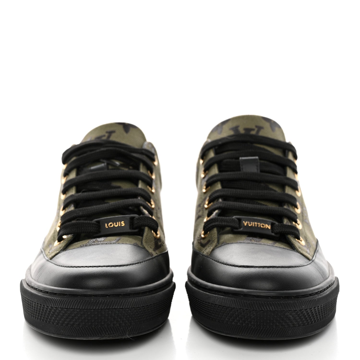 Louis Vuitton Monogram Calfskin Stellar Sneakers 36 Khaki 2 of 10