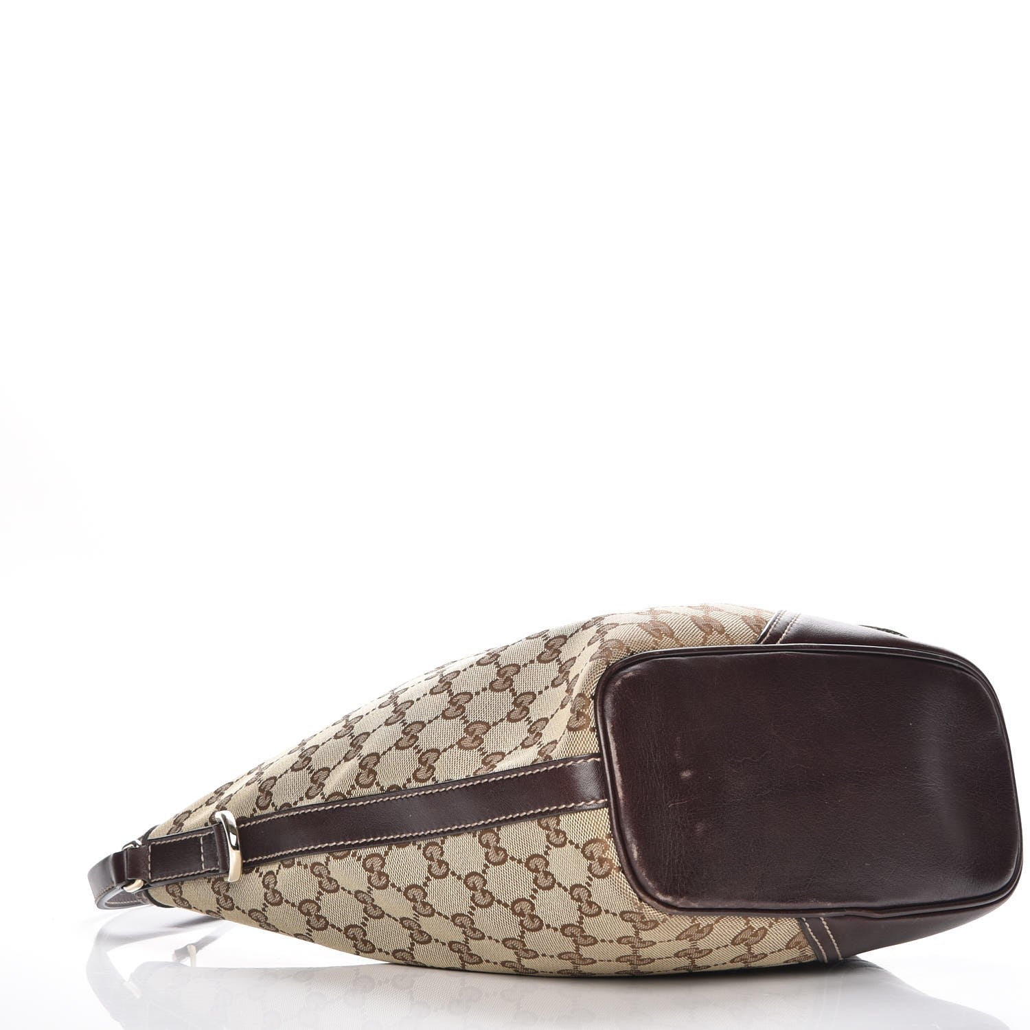 Gucci Monogram Medium Britt Hobo Dark Brown 4 of 10
