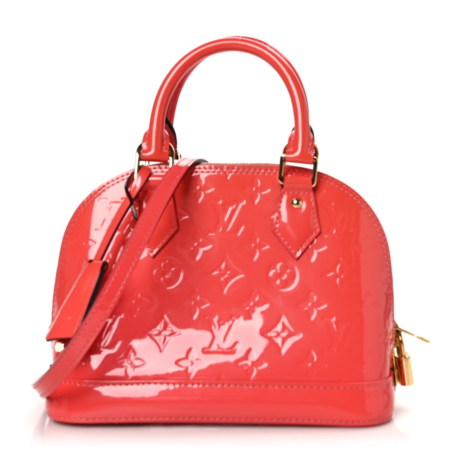 Louis Vuitton Vernis Alma BB Rose Litchi 1 of 9