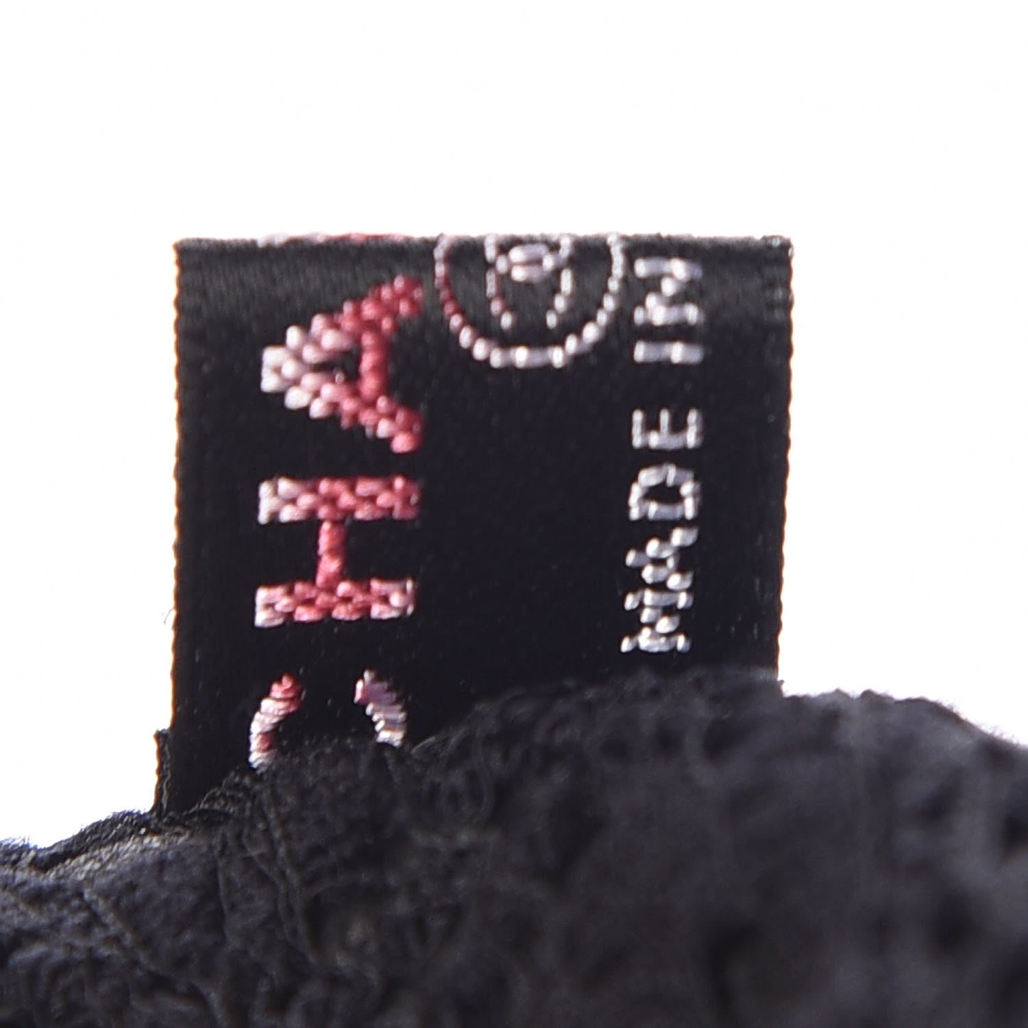 Chanel Lambskin Lace Fingerless Gloves 7 Black 6 of 6