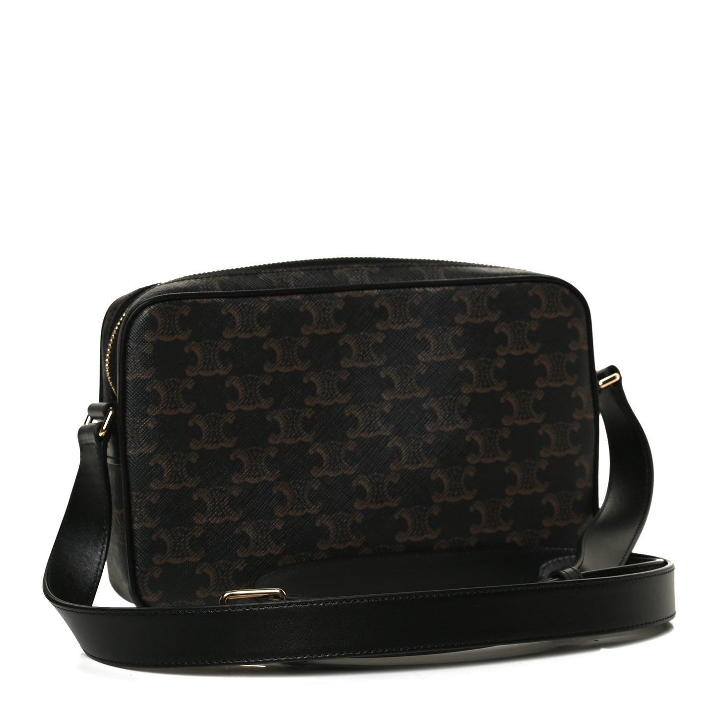 Triomphe Canvas Medium Messenger Bag Black