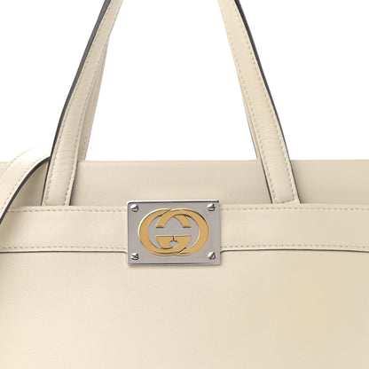 Gucci Lambskin Small Linea Matisse Top Handle Bag Mystic White 9 of 15