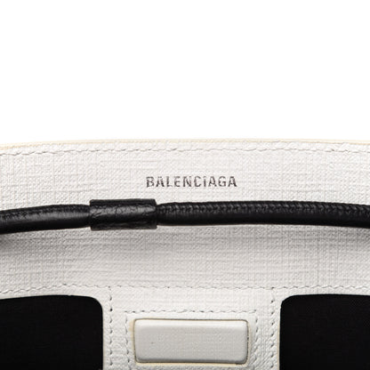 Balenciaga Calfskin Small Logo North South Shopping Tote White 8 of 10