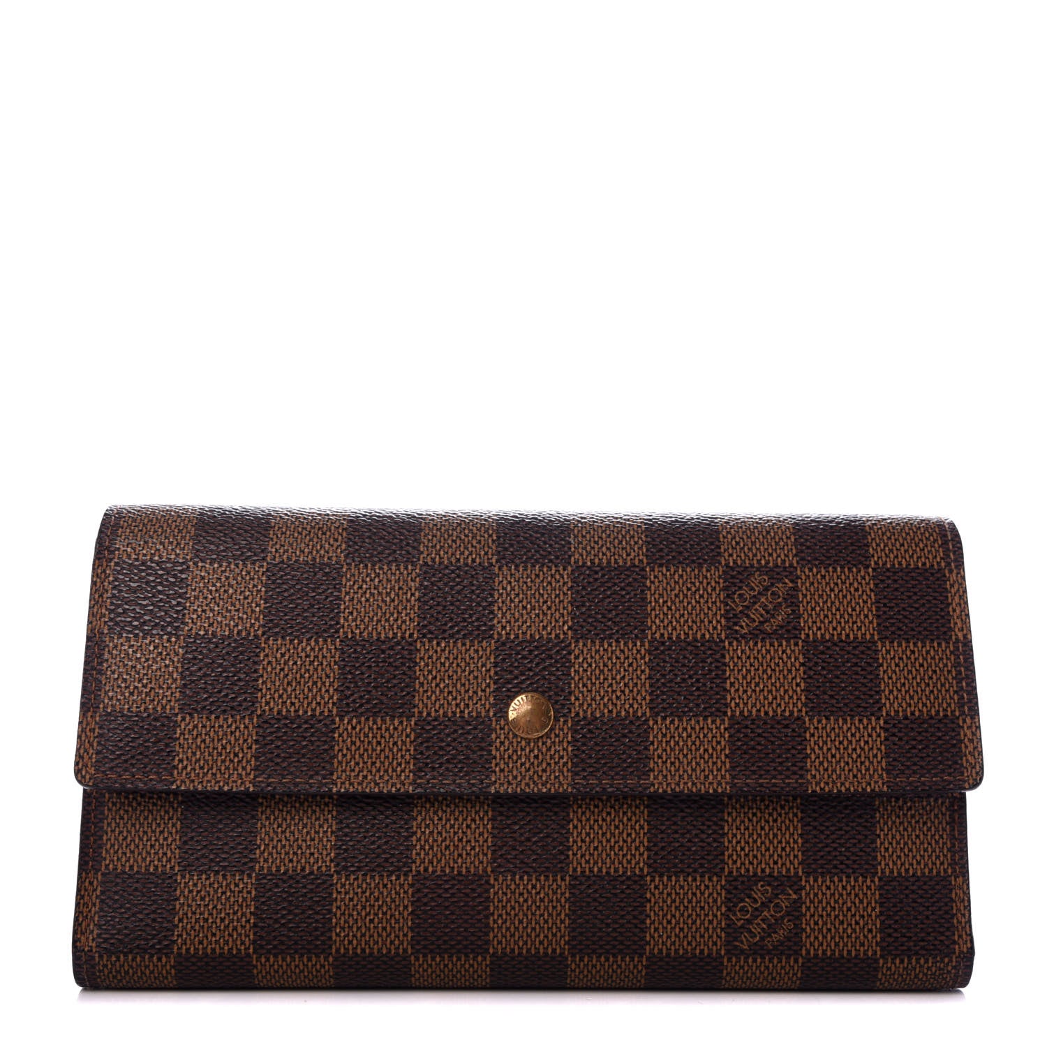 Louis Vuitton Damier Ebene Porte Tresor International Wallet 1 of 9