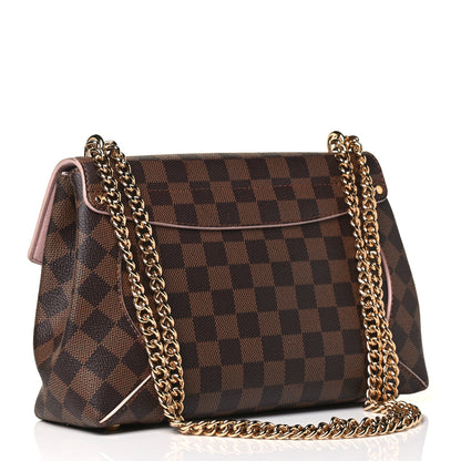 Louis Vuitton Damier Ebene Caissa Clutch Rose Ballerine 2 of 4