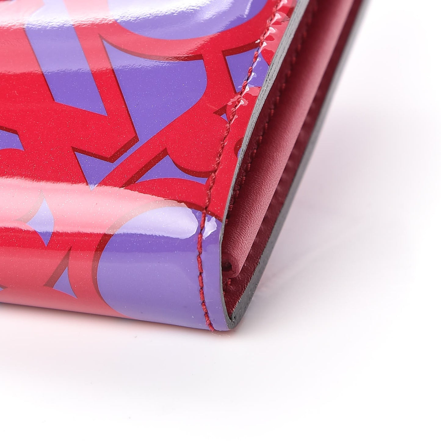 Patent Sweet Monogram Sarah Wallet Rose Indien