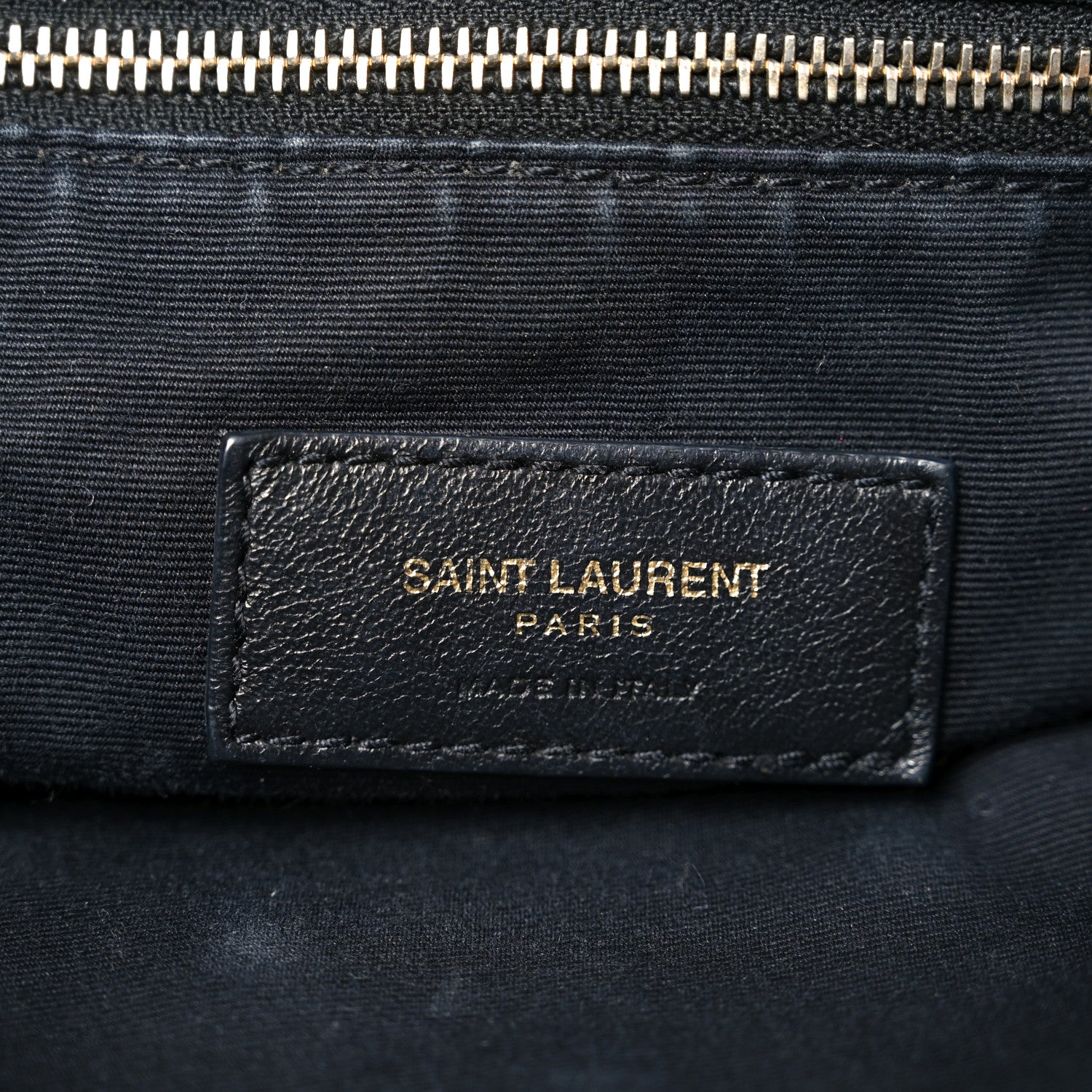 Saint Laurent Lambskin Charm Studded Teddy Drawstring Bag Black 6 of 10