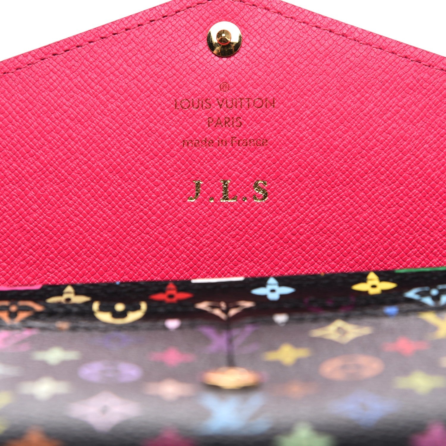 Louis Vuitton Monogram Multicolor Sarah Wallet NM Black Grenade 6 of 7