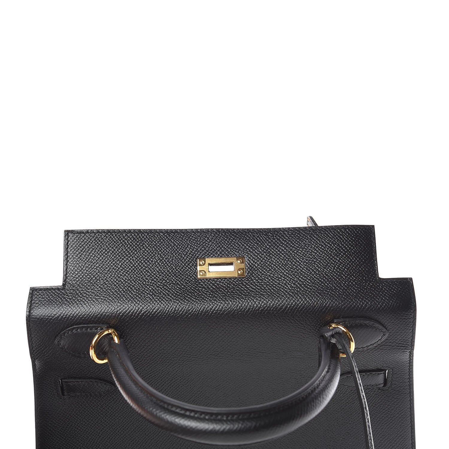 Hermes Epsom Kelly Sellier 25 Black 10 of 40