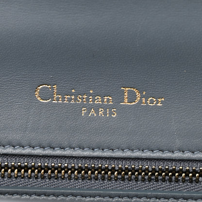Christian Dior Calfskin Studded Small Diorama Flap Bag Grey 6 of 13