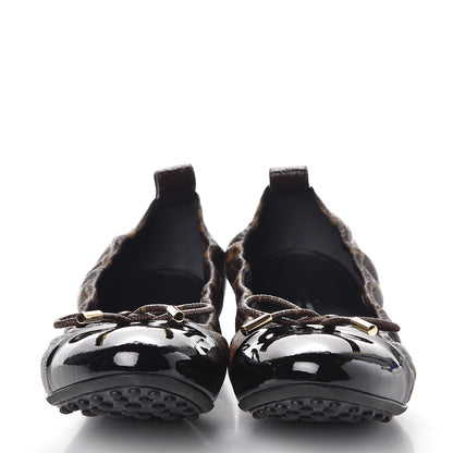 Louis Vuitton Monogram Flirty Ballerina Flats 39 Black 2 of 9