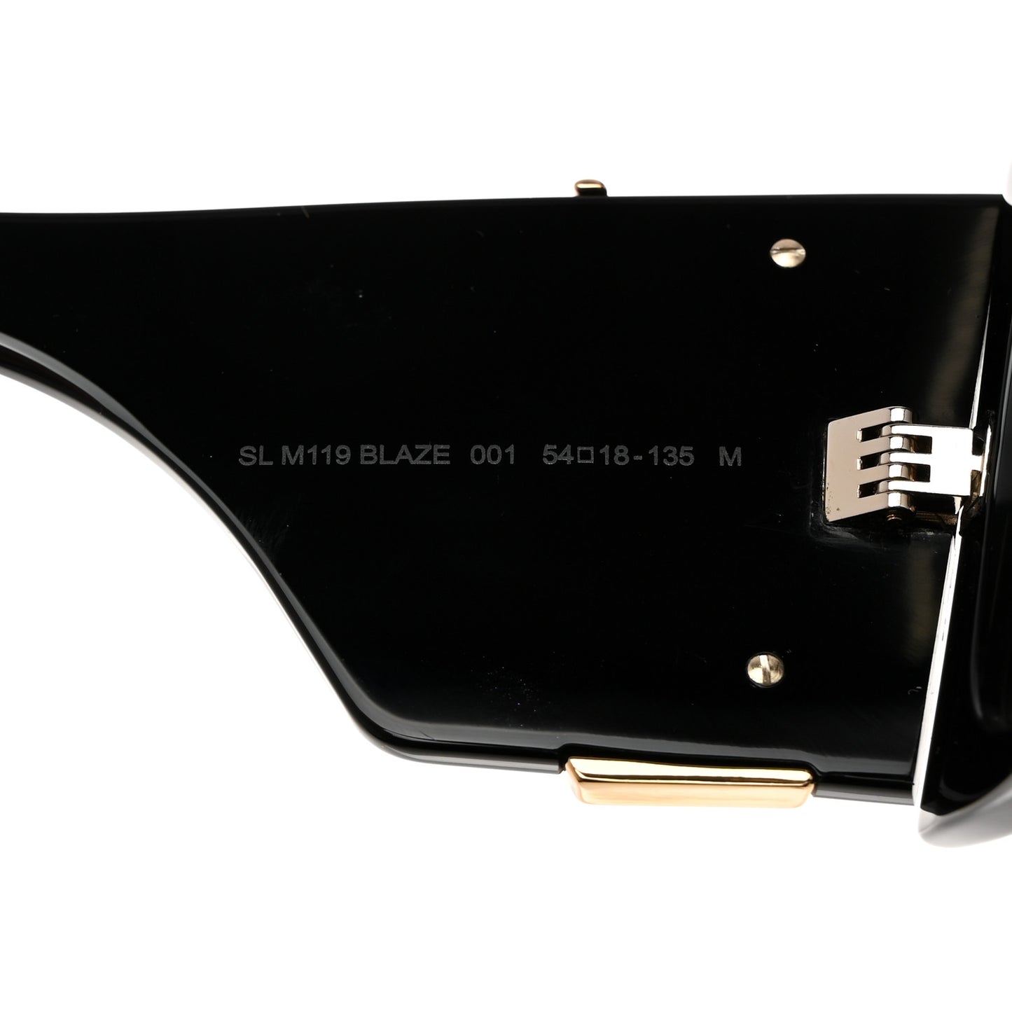 Acetate Blaze Sunglasses SL M119 Black