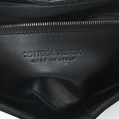 Bottega Veneta Lambskin Maxi Intrecciato Cassette Crossbody Bag Black 6 of 9