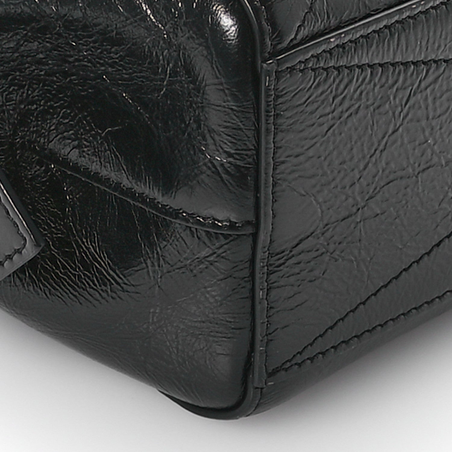 Givenchy Creased Patent Calfskin Small ID Flap Black 9 of 10