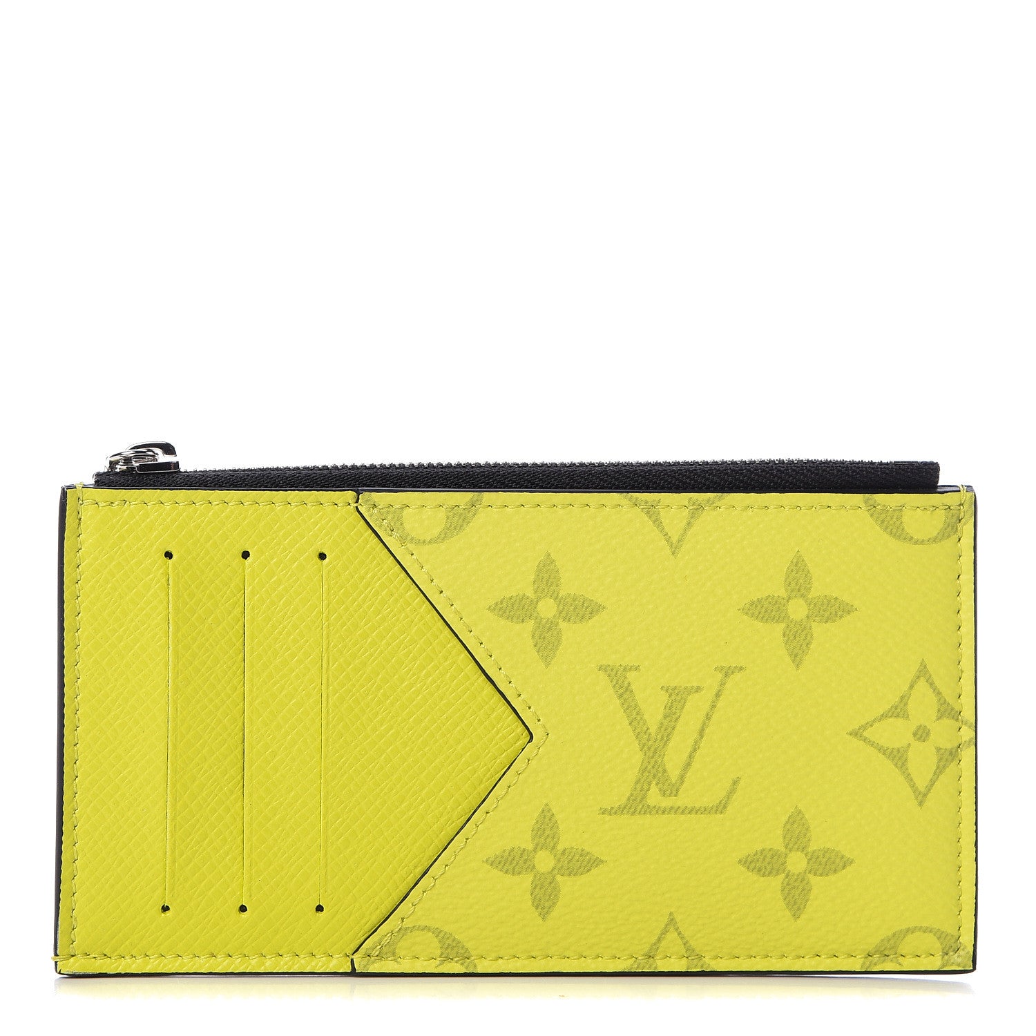 Louis Vuitton Monogram Taiga Coin Card Holder Yellow 1 of 6