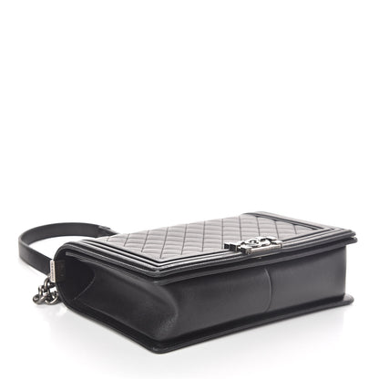 Chanel Lambskin Quilted New Medium Boy Flap Black 4 of 9