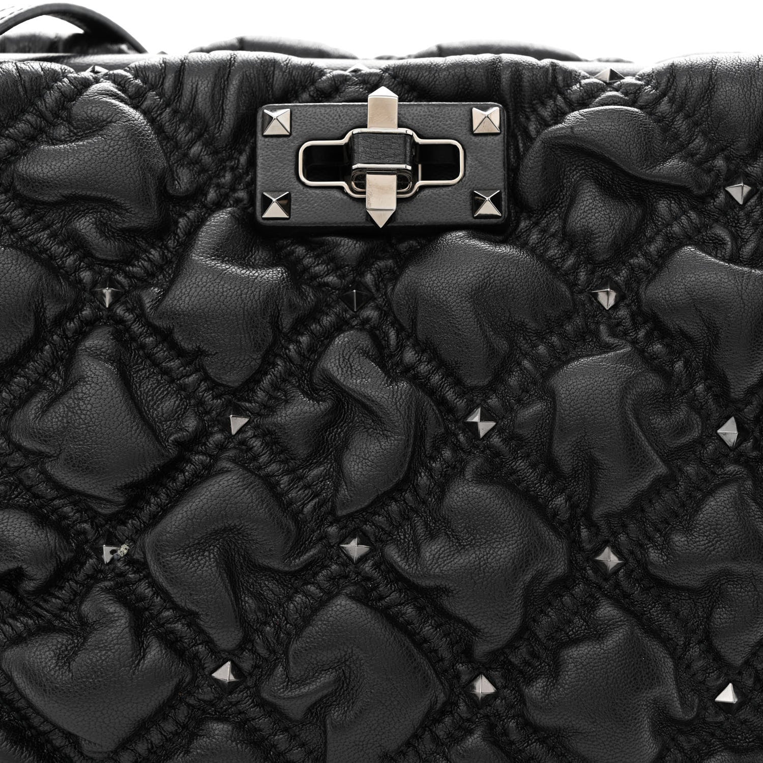 Valentino Garavani Nappa Spikeme Clutch Black 7 of 9