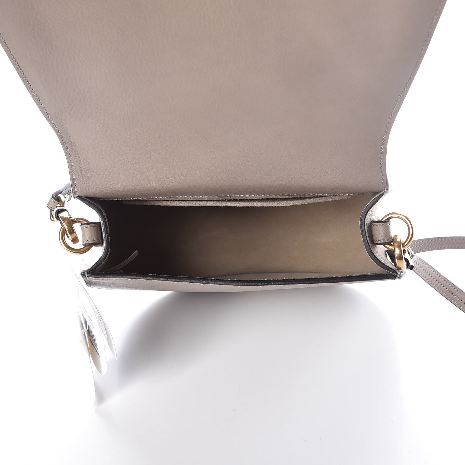 Chloe Calfskin Suede Medium Nile Bracelet Bag Motty Grey 5 of 8