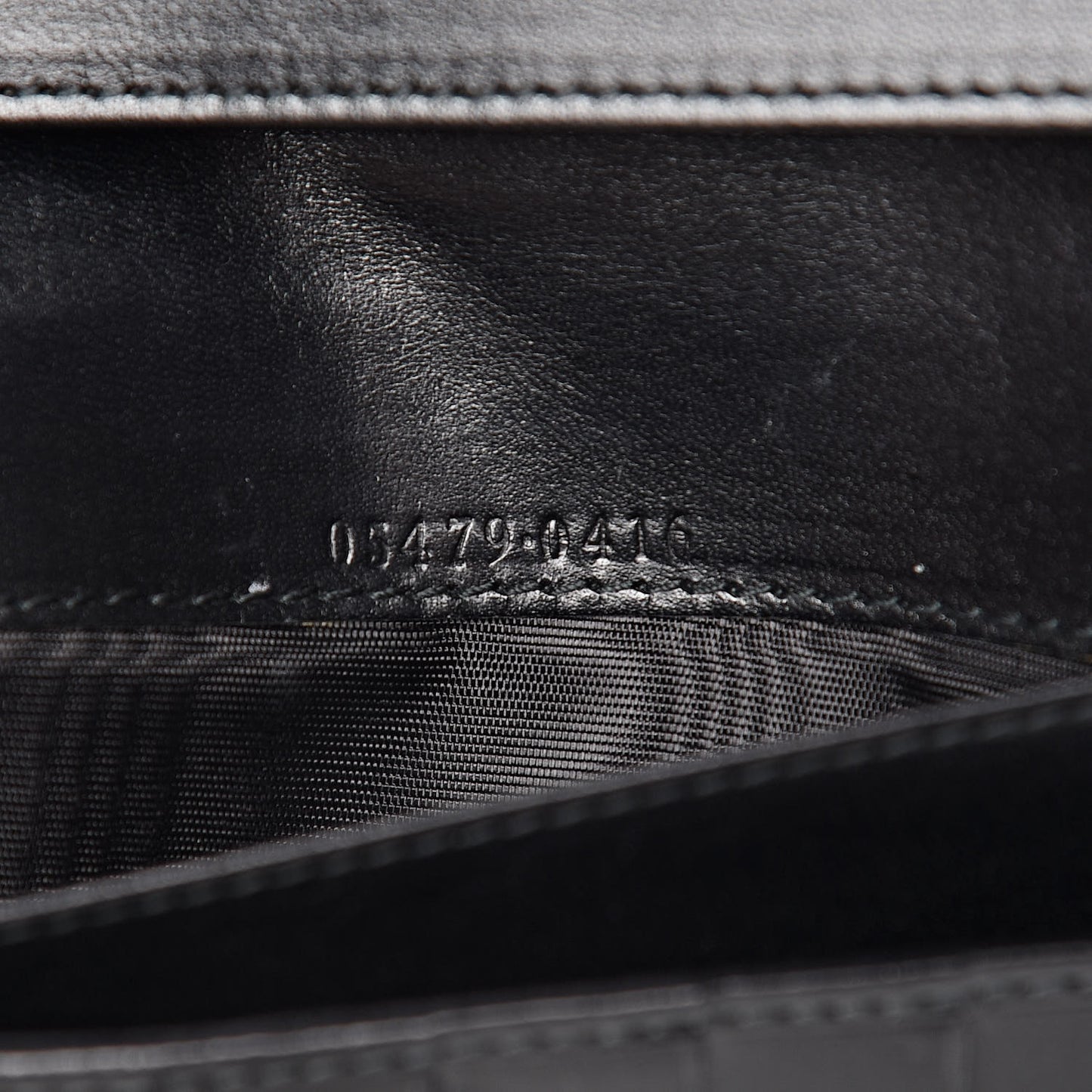 Denim Calfskin Monogram Blake Continental Wallet Black