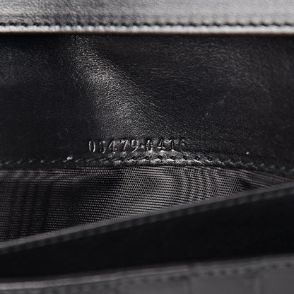 Gucci Denim Calfskin Monogram Blake Continental Wallet Black 7 of 8