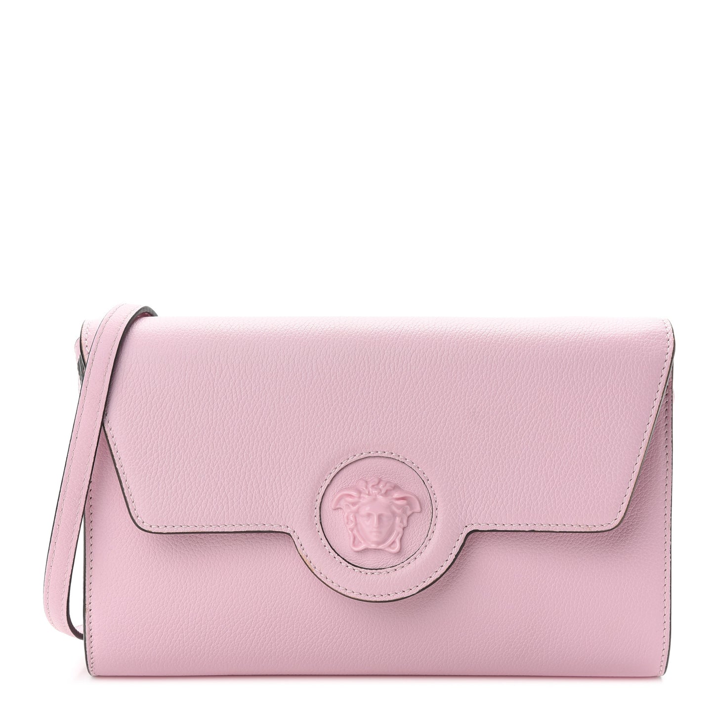 Vitello Medusa Clutch Bag Pink